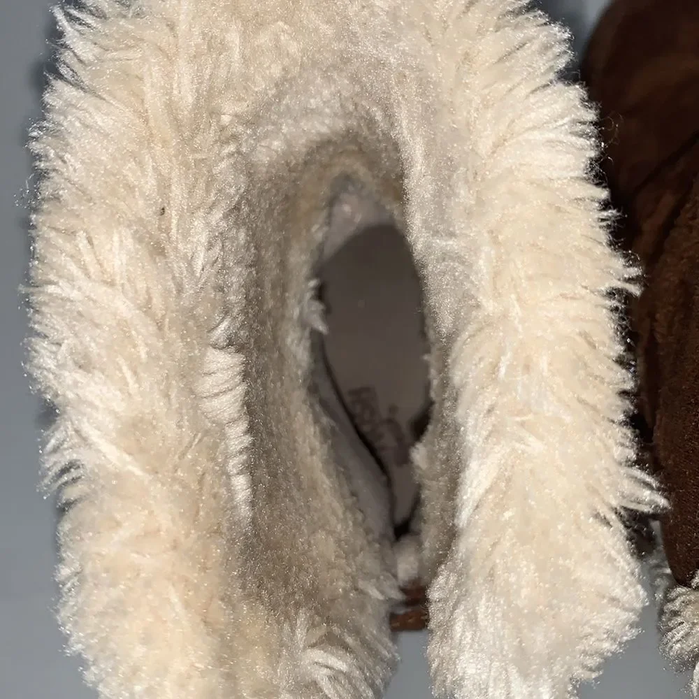 Oshkosh B’Gosh | Little Girls Winter Faux Fur Lined Brown Boots Size 7 toddler